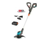 Gardena - Recortadora a batería de 18 V EasyCut 23/18 V P4A, ancho de trabajo 23 cm, 2 baterías de iones de litio de 2,0 Ah, cargador 14700-20