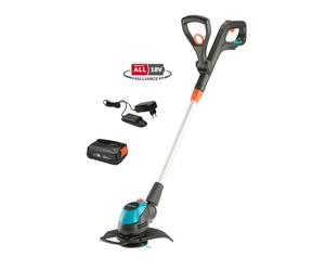 Gardena - Recortadora a batería de 18 V EasyCut 23/18 V P4A, ancho de trabajo 23 cm, 2 baterías de iones de litio de 2,0 Ah, cargador 14700-20