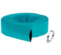 Gardena Set de mangueras planas de 38 mm (1 ½ pulgada): manguera flexible de agua, set de mangueras para bombas sumergibles, con abrazadera, resistencia a la presión de 5 bar, 10 m (5005-20)