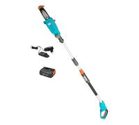 Gardena Sierra telescópica a batería TCS 20/18V P4A Set listo para usar: Telescópico, Hasta 4 m de alcance, Soporte de corte, Cabeza basculante, Sin cable (14770-20