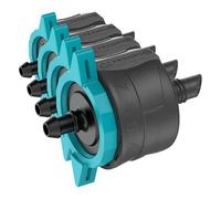 Gardena Sistema Micro-Drip gotero Final, Regula la presión: Pieza Final para riego por Goteo, para riego de Plantas con macetas de Diferentes Alturas (13304-20) (Paquete de 4)