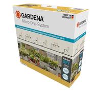 Gardena sistema Micro-Drip set de riego por goteo para balcón (15 plantas): Set de inicio, de instalación inmediata, sistema de riego eficiente, técnica de conexión fácil & flexible (13401-20)