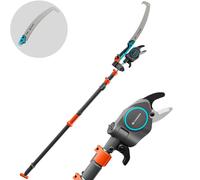 Gardena StarCut Pro L - Tijeras cortarramas con pértiga telescópica 175-400cm + Serrucho con cuchilla de 34 cm - Ø32 mm