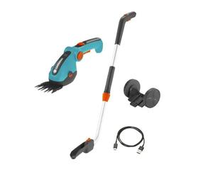 Gardena - Tijeras inalámbricas para césped ComfortCut Li 3,6V, telescópicas, batería integrada, cargador incluido 9889-20