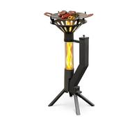 GARDENFLARE Accesorio para barbacoa clásica para tubo de fuego - Sartén de acero inoxidable