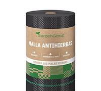 GardenGloss 50m² Malla Antihierbas 100g/m² - Permeable al Agua y estable a los Rayos UV - Geotextil resistente al desgarro para Jardín - Tela Antihierba contra Las Malas Hierbas (50m x 1m, 1 rollo)
