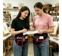 Gardening Tool Belt Apron, Multi-Pocket Waterproof Utility Belt, 28.74x14.17inch Adjustable Strap, Portable Quilting and Knitting Tool Organizer Apron indoor and outdoor Work for Home Garden Salon