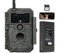 GardePro E6P MAX Cámara de Caza, WiFi, Batería Recargable 8000mAh, Tarjeta SD Incorporada, 64MP 1296P, Camara Fototrampeo con Visión Nocturna, Amplio Campo de Visión de 110°