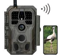 GardePro E8 Camara Fototrampeo WiFi Bluetooth con App, 64MP 1296P H.264 Vidéo, Camara Caza, IP66 Cámara Fototrampeo, 0,1s Tiempo de Activación, LED IR de 940nm No-Glow