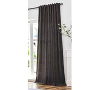 Gardinenbox Cortina de Jacquard con Efecto Lurex, 245 x 135 cm (Alto x Ancho), Color marrón y Dorado, suspensión multibanda: Lujo para tu hogar, 2023340