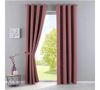 Gardinenbox Newyork 201920600-2 - Cortinas Opacas (225 x 140 cm, 2 Unidades), Color Rosa
