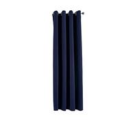Gardinenbox Newyork 201920600 - Cortina Opaca (160 x 140 cm, 1 Unidad, con Ojales, Aislamiento acústico, protección UV, protección UV), Color Azul
