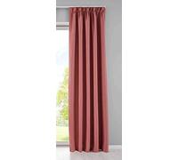 Gardinenbox Newyork 202020610 - Cortina Opaca con Trabillas Ocultas (225 x 295 cm), Color Rosa