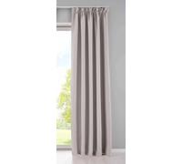 Gardinenbox Newyork 202020610 - Cortina Opaca con Trabillas Ocultas (245 x 295 cm, 1 Unidad), Color Beige