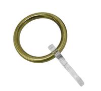 Gardinia 5822 - Anillas para Cortina con Ganchos (Metal de latón Envejecido, diámetro de 20 mm, 6 Unidades)