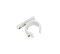 Gardinia - Adaptador de Anillo para Soporte Universal (para diámetros de 20 mm, Acero, 2 Unidades), Color Blanco
