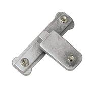 Gardinia Adaptador en Cruz para Soporte Universal, para Barras de Cortina con Carril Interior I Ø 16, Ø 20 y Ø 25 mm y diámetro Interior II Ø 20 mm, Aluminio