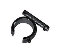 Gardinia Anillo Adaptador para Barra de Cortina Universal de 20 mm de diámetro, 2 Unidades, Serie Chicago, Metal, Color Negro