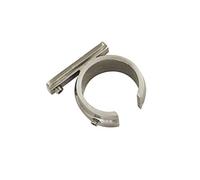 Gardinia - Anillo Adaptador Universal para Soporte de 25 mm de diámetro, Aspecto de Acero Inoxidable, Acero, 2 Unidades