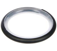 GARDINIA Anillos de Cortina para Barras de Cortina con diámetro de 16 mm - 20 mm, con Inserto Deslizante y Ganchos para Cortina, 10 Unidades, Ancho 4 mm, Creta, Metal/plástico, Negro Mate