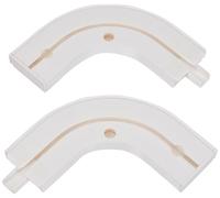 GARDINIA Arco redondo GE1 con pieza final blanca 13.5/13.5 cm, 1 par, 13.5/13.5 cm, 2