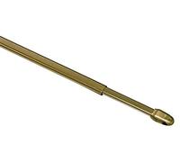 GARDINIA Barra para cortinas, Aluminio, Bronce, 100-160 cm, 2 unidades