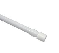 GARDINIA Barra para cortinas, Atornillable, 2 piezas, Montaje sin taladro ni tornillos, Ø 8 mm, 45-65 cm, Blanco