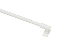 GARDINIA Barra para cortinas California, Pintado, Extensible: 120-225 cm, Ø 12 mm, Metal/plástico, Blanco