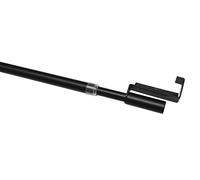 GARDINIA Barra tensora, Barra de cortina para tensar, Extensible, Colocación sin taladrar ni atornillar, Ø 7/9 mm, Largo 60-90 cm, Metal, Negro mate