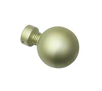 Gardinia Bola de Metal para Cortina (2 Unidades, 19 mm de diámetro), Color champán