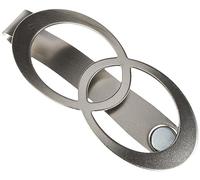 GARDINIA Broche decorativo Infinity, Aspecto de acero inoxidable, 13,5 x 5,5