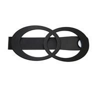 GARDINIA Broche decorativo Infinity con cierre magnético, Broche para cortinas o telas, 13,5 x 5,5 cm, metal, Negro