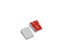 GARDINIA Clips Adhesivos para Hojas de Ventana u Otras Superficies Limpias y Lisas, Plástico, Blanco, Pack de 2 Piezas