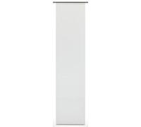 Gardinia - Cortina (1 Pieza), corredera, Opaca, Superficie Cortina plástico Lavado Bar, Uni, 60 x 245 cm (BxH), Tela, Weiß, 245 x 60 x 0.021 cm