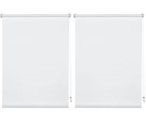 Gardinia, Deco Company Estor Enrollable con Pinza, de luz Diurna, Opaco, Todas Las Piezas Montaje Incluidas, Blanco, 70 x 150 cm (Ancho Alto) (Paquete de 2)