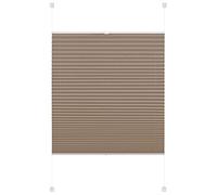 Gardinia, Deco Company Estor Plisado Opaco, con Pinzas, Todas Las Piezas de Montaje Incluidas, Easyfix Dos rieles Control, Color Topo, 90 x 220 cm (Ancho Alto)