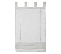 GARDINIA Estor Romano, Tejido Voile Transparente, Trabillas, Blanco, 90 x 140 cm