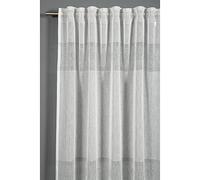 Gardinia Etamine - Cortina con pestañas Ocultas y Cinta translúcida, antideslumbrante, Transparente, Natural, 140 x 245 cm