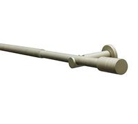GARDINIA Juego de barras de cortina Elba, Juego completo incl. material de fijación, Barra de cortina, Longitud 120-210 cm, Metal, Champán