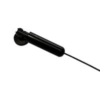 GARDINIA Juego de tensores de cable para montaje en pared o empotrado, Largo: 5 m, Todo el material de fijación incluido, Metal/Negro mate