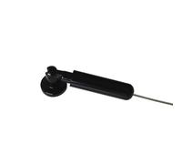 GARDINIA Juego de tensores de cable para montaje en pared o empotrado, Largo: 5 m, Todo el material de fijación incluido, Metal / Negro