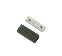 Gardinia Luxor - Conector para Barra de Cortina (Aluminio), Color Negro