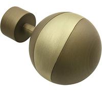 Gardinia Orbit, 2 Piezas Finales, Metal, Capuchino, tecnología de Cortina, diámetro, Capuchino/champán, Ø 19 mm