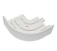 Gardinia P2Ü - Codo Redondo (13,5 x 13,5 cm, 1 par, 13,5 x 13,5 cm), Color Blanco