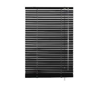 GARDINIA Persiana Veneciana de Aluminio para Montaje en Pared y Techo, Color Negro, 140 x 175 cm