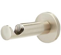 GARDINIA Soporte abierto para barra de Ø 25 mm, Acabado Acero inoxidable, 8 cm, Metal