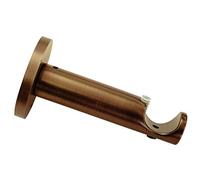 GARDINIA Soporte abierto para barra de Ø 25 mm, Bronce, 8 cm, Metal