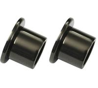 GARDINIA Soporte de pared para barras de cortina con un diámetro de 20 mm, Incluye material de montaje, Montaje en pared, Metal, Negro (Paquete de 2)
