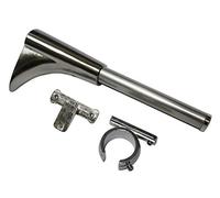 Gardinia Soporte de Pared Universal con Anillo y Adaptador en Cruz, Soporte de Pared, para Barras de Cortina de 20 mm de diámetro, Serie Chicago, Metal, Aspecto de Acero Inoxidable