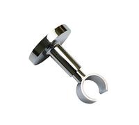 GARDINIA Soporte de techo para barra de cortinas, Metal, 1 vía, Abierto, Todas las piezas de montaje incluidas, Serie Chicago, Diámetro 20 mm, Cromo